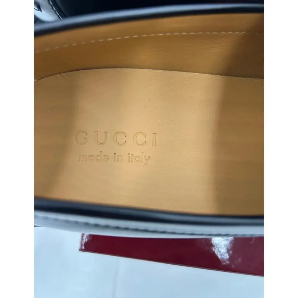 Men's Gucci horse bit leather loafers size 10.5 fits 11 US made in Italy